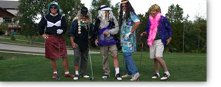 Golfing from the Ladies Tee